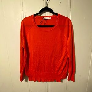 Zara Coral Knit Shirt